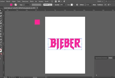 Diseño de Justin Bieber para conciertos