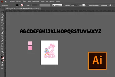 Diseño Gratuito de Gallina pintadita en tonos pastel