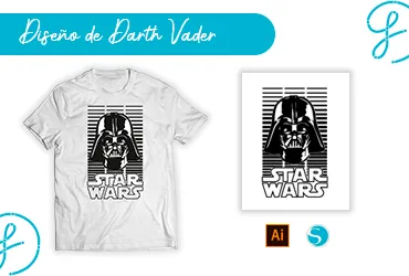Descargar Diseño de Darth Vader Gratis para Sublimación, DTF, Vinil Textil y Corte en Plotter