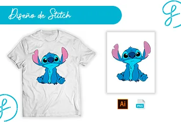 Descargar Diseño de Stitch Gratis para Sublimación y DTF