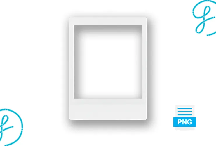 Foto instantánea estilo Polaroid PNG con fondo transparente – Descarga gratis