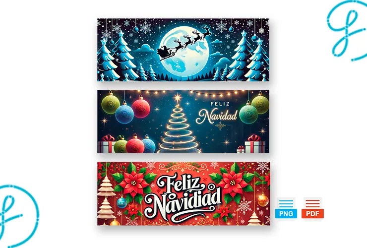 Pack de diseños para tazas navideñas (PDF y PNG)